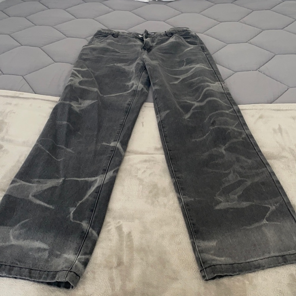 Straight wide leg jeans!